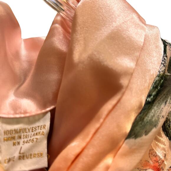 Vintage Victoria Secret Gold Label  Floral Pink Pajama Sleep Top - Picture 6 of 12